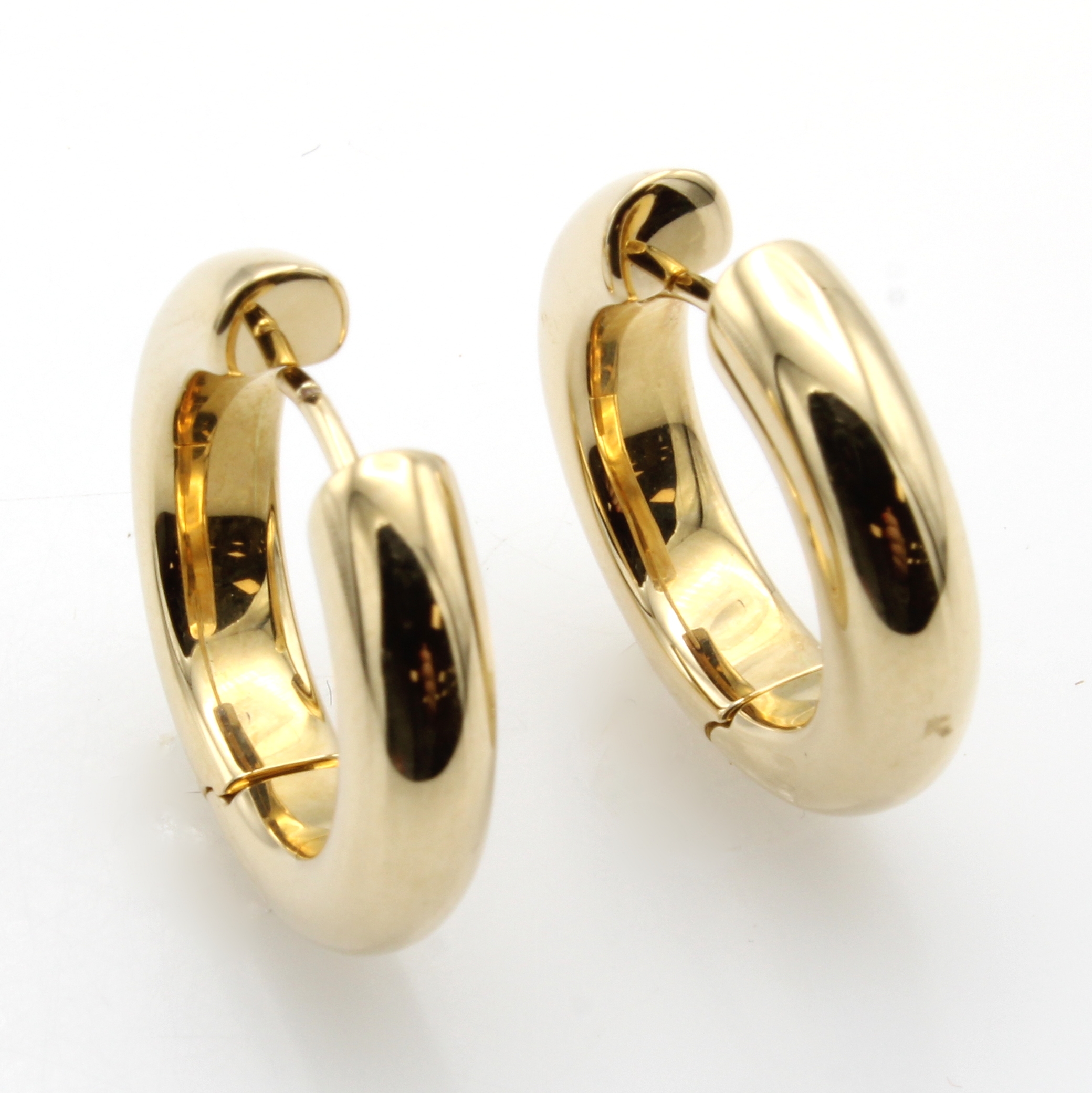 Image 27043481 - Paar Creolen, GG 585/000, D. ca. 1.4 cm