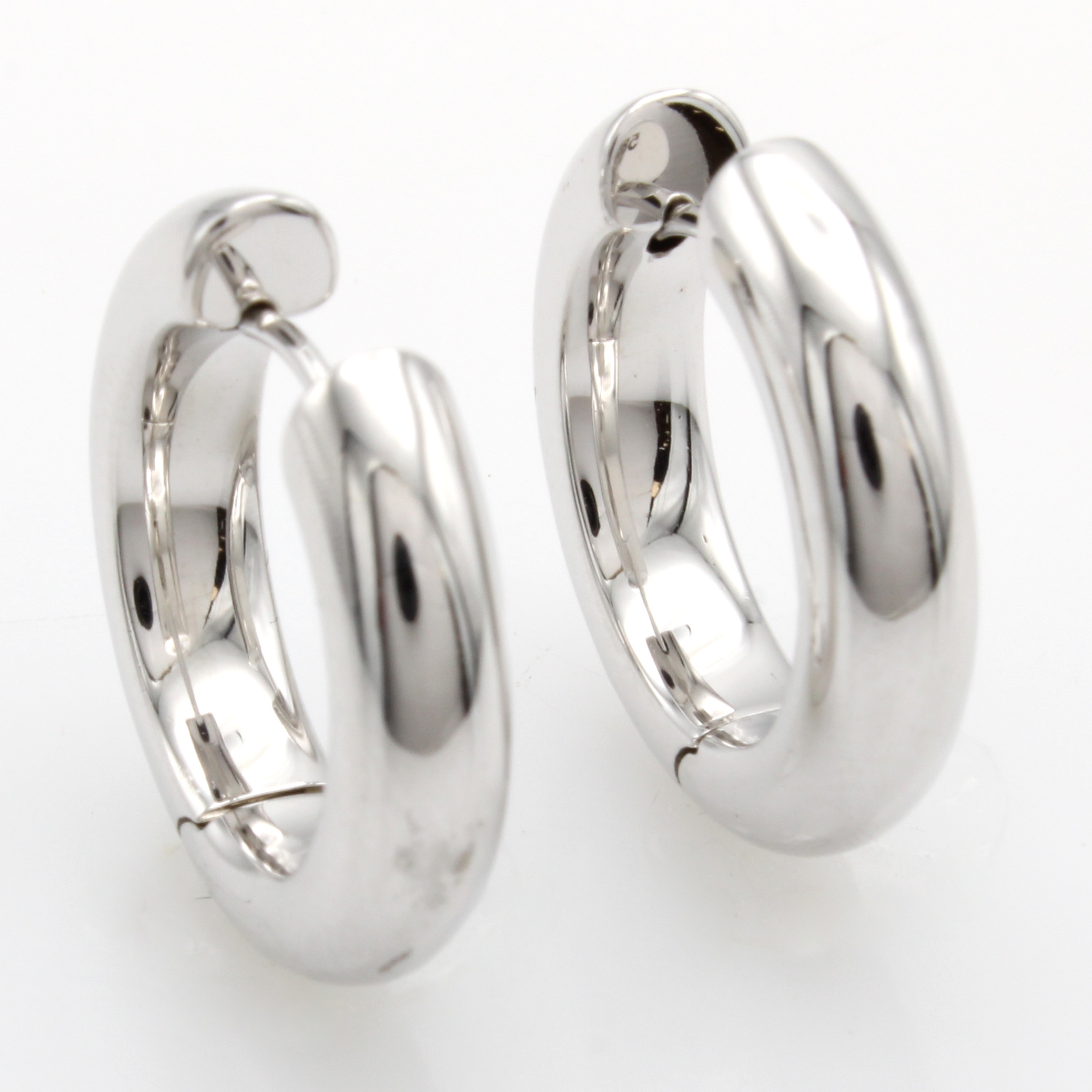 Image 27043482 - Paar Creolen, WG 585/000, D. ca. 1.4 cm