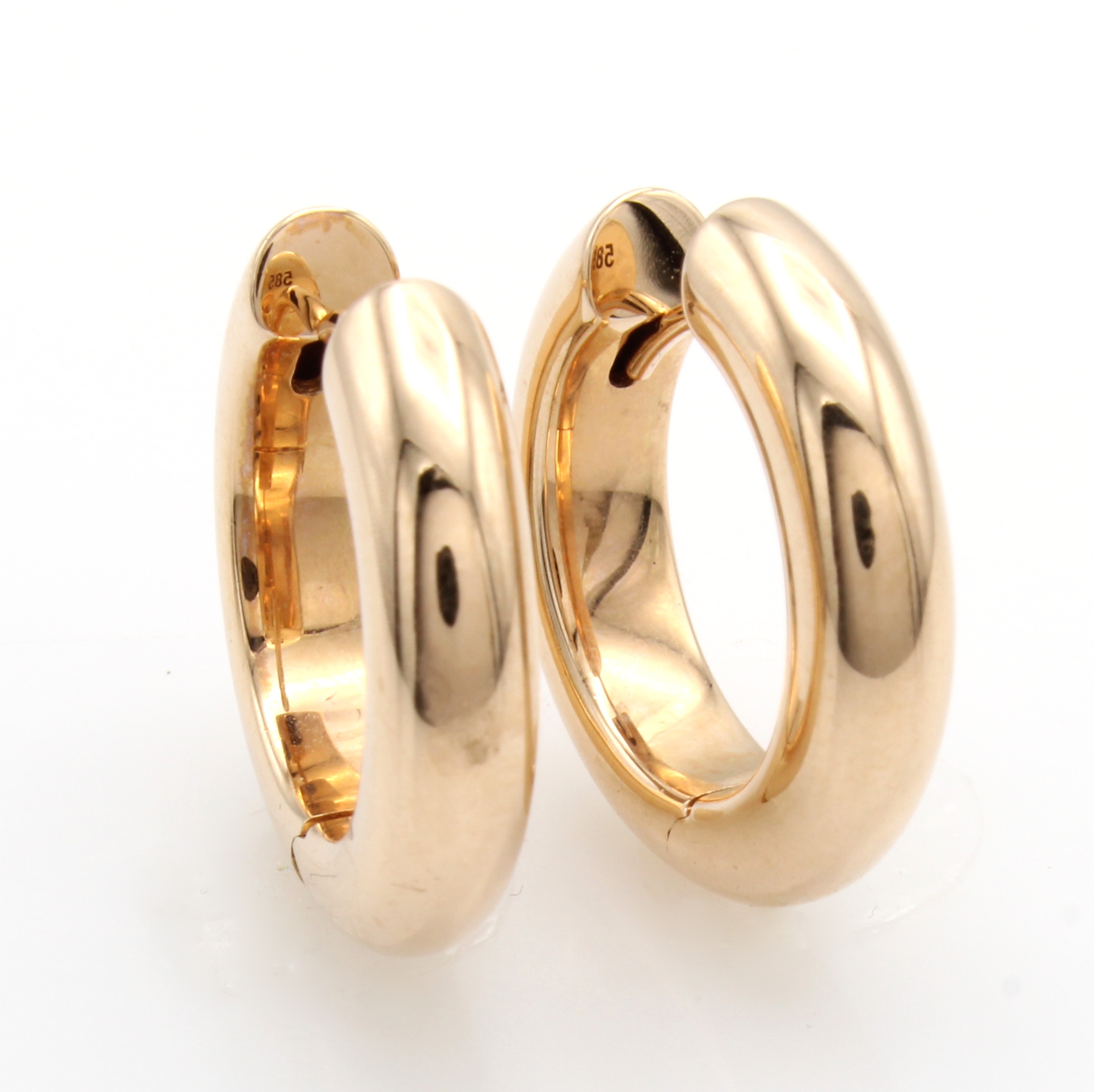 Image 27043483 - Paar Creolen, RG 585/000, D. ca. 1.4 cm