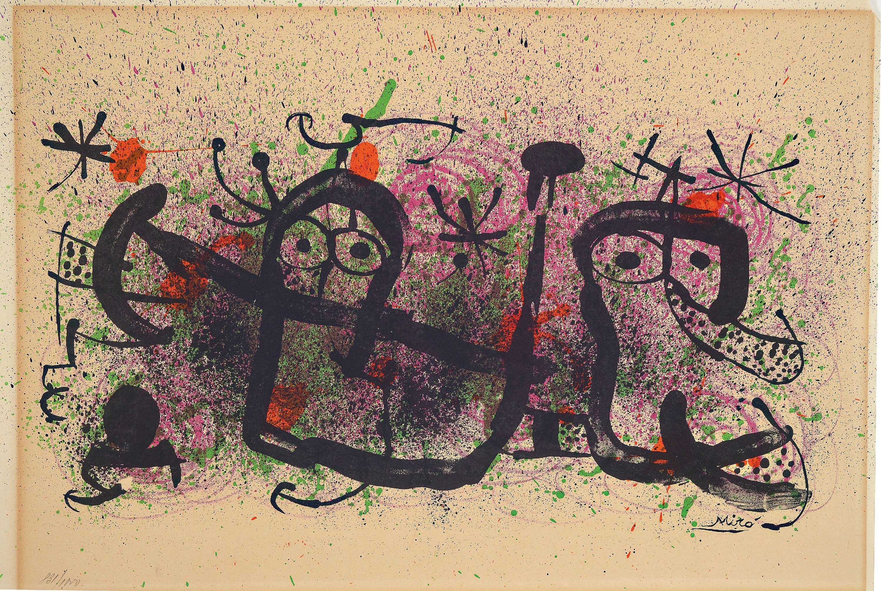 Image 27043502 - Joan Miro, 1893-1983, Farblithographie,´ Ma de Proverbis´, Ed. 831/1000, in der Platte ...
