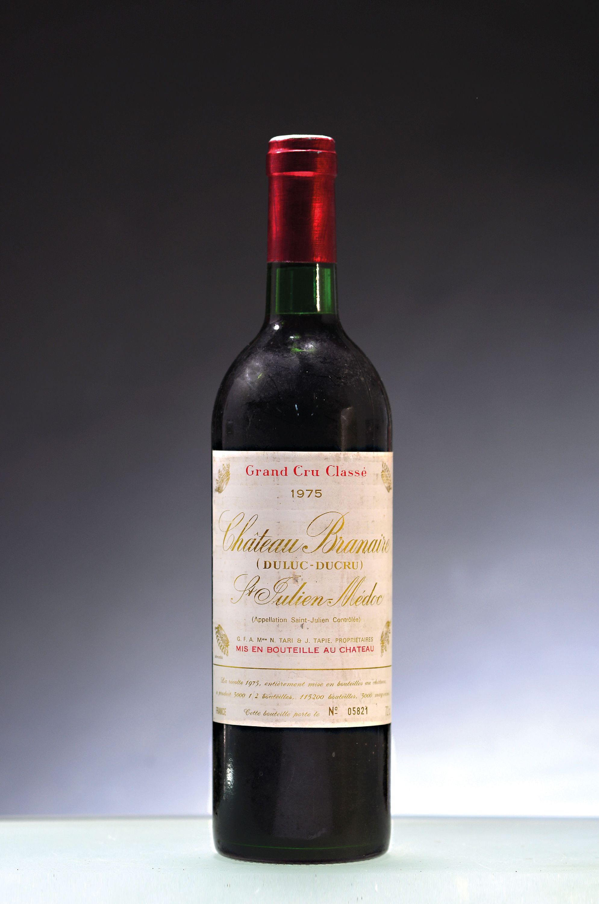 Image 27043525 - 1 Flasche 1975 Chateau Branair Duluc-Ducru, St.Julien, ca. 720ml, into neck