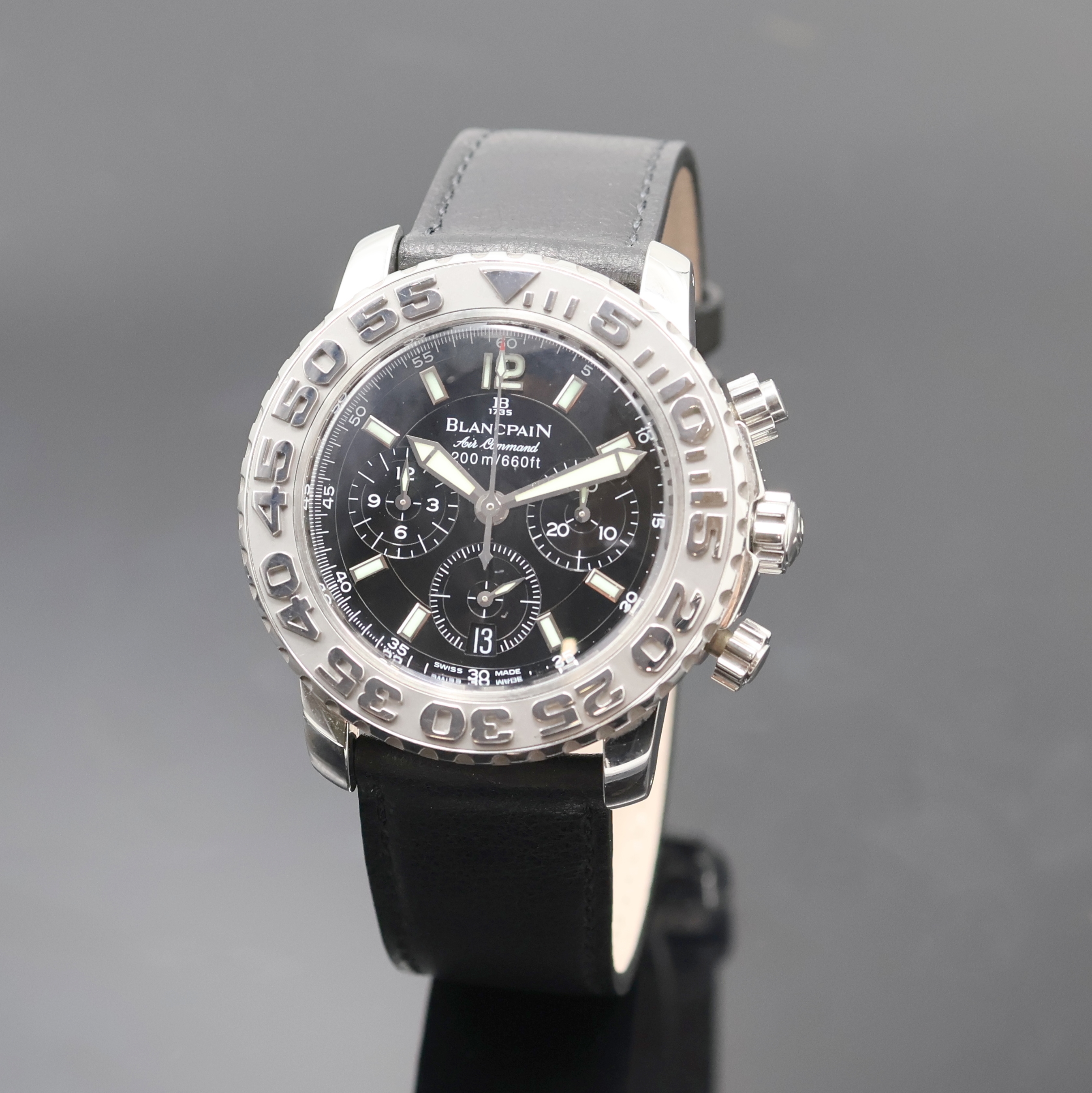 Image 27043526 - BLANCPAIN Air Command Trilogy Collection Herrenchronograph in Stahl, Automatik, Boden, ...