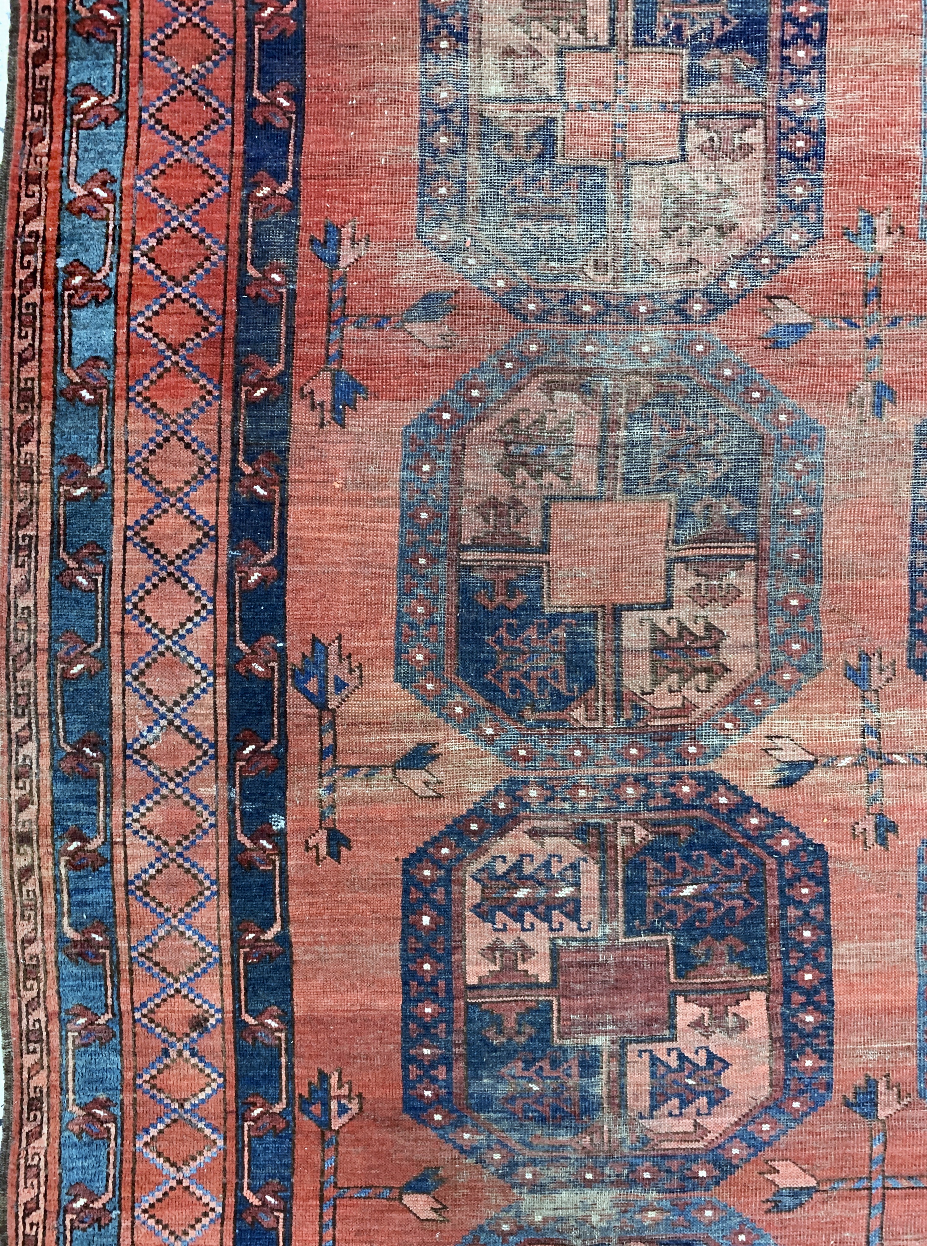 Detail d: Ersari alt, Afghanistan, Anfang 20.Jhd, Wolle auf Wolle, ca. 475 x 345 cm, EHZ: 3