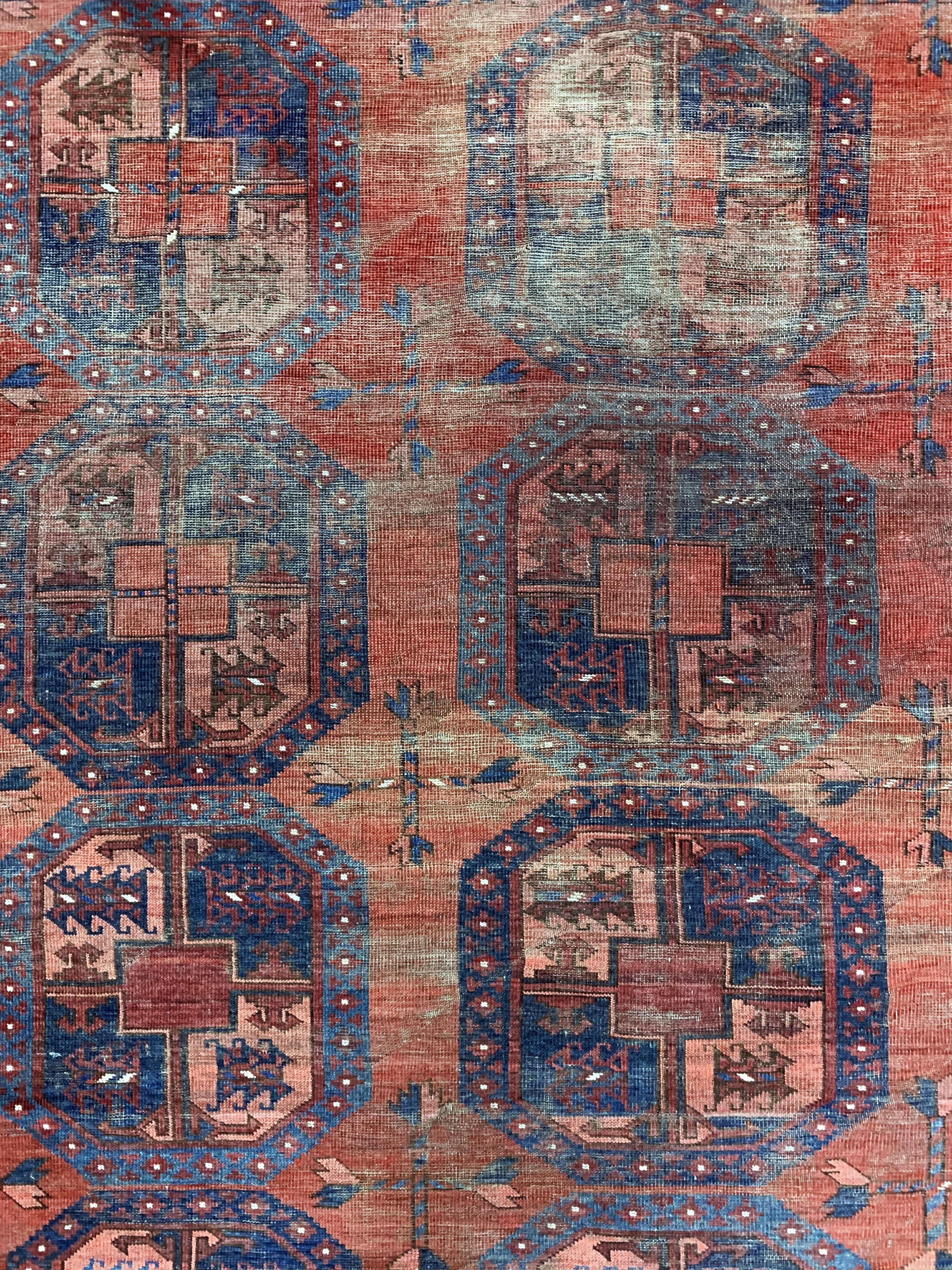 Detail e: Ersari alt, Afghanistan, Anfang 20.Jhd, Wolle auf Wolle, ca. 475 x 345 cm, EHZ: 3