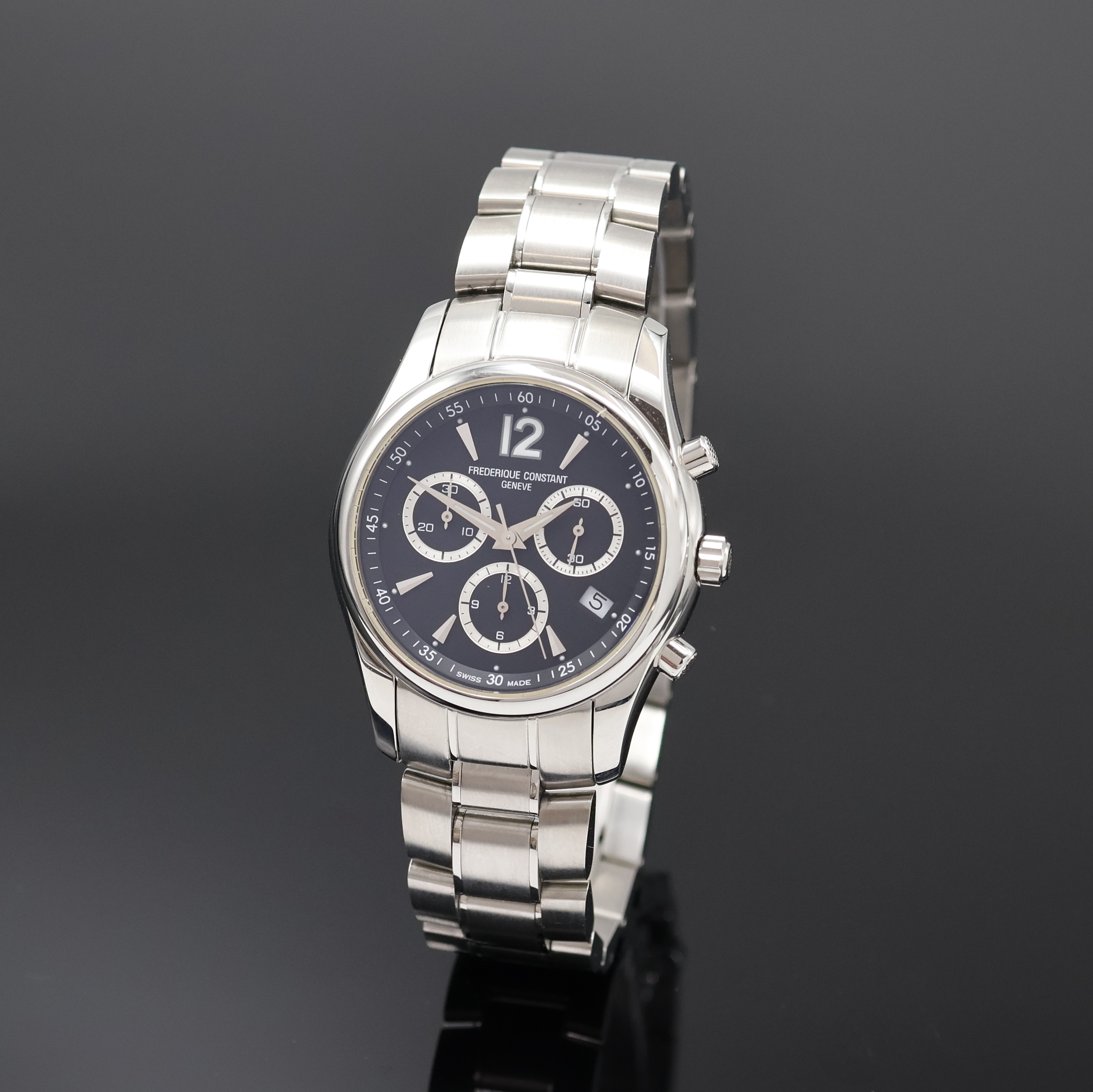 Image 27043563 - FREDERIQUE CONSTANT Armbandchronograph in Stahl Referenz FC-292X4B24/5/6, quarz, ...