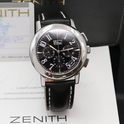 27043507b - ZENITH Port Royal El Primero Herrenchronograph Referenz 01/02.0450.400, Automatik, ...