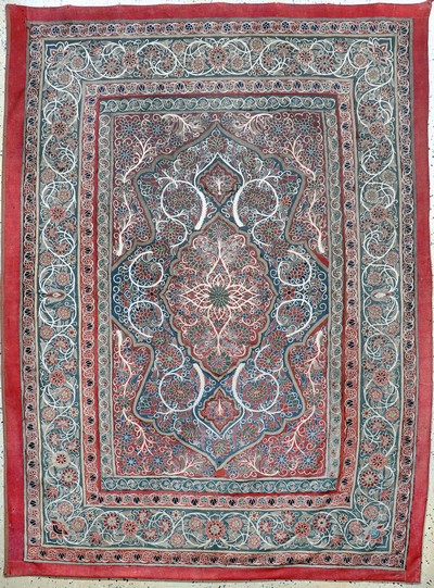 Image ´Rascht´Susani´antik, Persien, 19.Jhd, Baumwoll-Stickerei, ca. 217 x 160 cm, EHZ: 3 ...