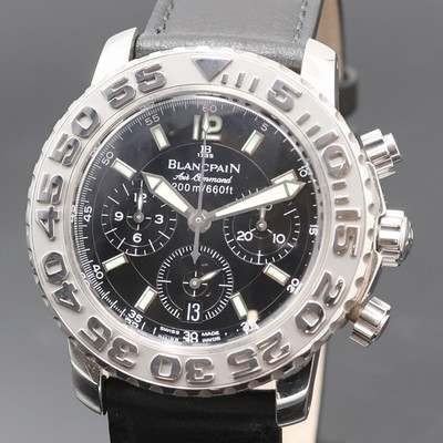 27043526a - BLANCPAIN Air Command Trilogy Collection Herrenchronograph in Stahl, Automatik, Boden, ...