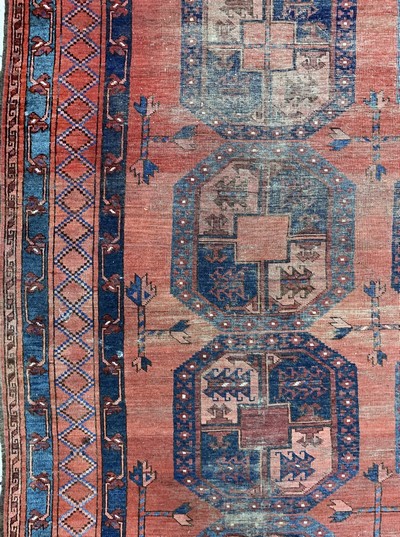 27043527d - Ersari alt, Afghanistan, Anfang 20.Jhd, Wolle auf Wolle, ca. 475 x 345 cm, EHZ: 3 ...