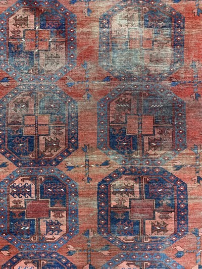 27043527e - Ersari alt, Afghanistan, Anfang 20.Jhd, Wolle auf Wolle, ca. 475 x 345 cm, EHZ: 3 ...