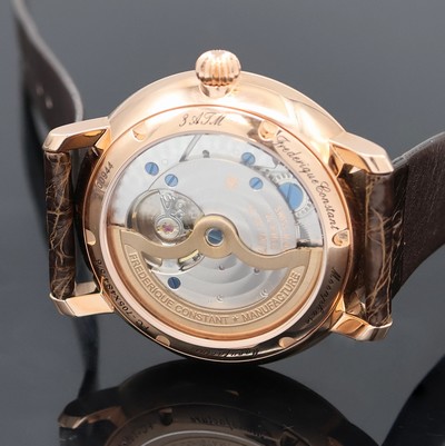 27043552d - FREDERIQUE CONSTANT vergoldete Herrenarmbanduhr mit Mondphase Referenz FC- 705X4S4/5/6, ...