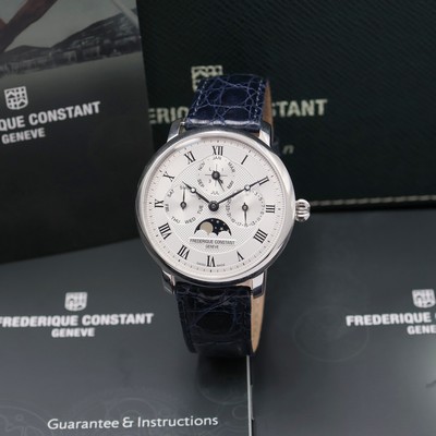 27043552e - FREDERIQUE CONSTANT vergoldete Herrenarmbanduhr mit Mondphase Referenz FC- 705X4S4/5/6, ...