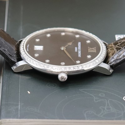 27043556d - FREDERIQUE CONSTANT Slimline diamantbesetzte Armbanduhr Referenz FC-220/245X4S32, quarz, ...