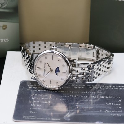 27043562e - FREDERIQUE CONSTANT Armbanduhr in Stahl mit Mondphase Referenz FC-206X1S5/6/-FC- ...