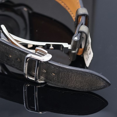 27043605f - HERMES Armbandchronograph Serie Arceau Referenz AR4.910, Automatik, Edelstahlgeh. inkl. ...