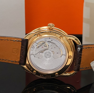 27043606e - HERMES Armbanduhr Serie Arceau in Rosegold 750/000 Referenz AR8.67a, Automatik, beids. ...