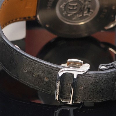 27043607b - HERMES Armbanduhr Serie Arceau Referenz AR4.810, Automatik, Edelstahlgeh. inkl. orig. ...