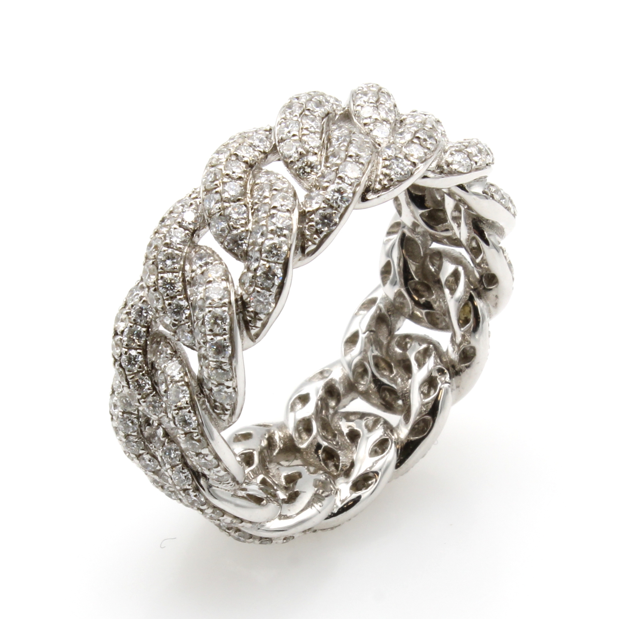 Image 27043997 - Ring mit Brillanten im Rundpanzerkettendesign, WG 750/000, rundum bes. m. 312 Brill. ...