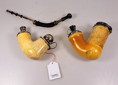 27043998e - Zwei Meerschaumpfeifen aus dem Besitz der Familie Tolstoy, Finnland, um 1800, ...