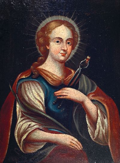 Image Unbekannter Künstler, um 1720, Bildnis der Hl. Apollonia von Alexandria, Schutzpatronin ...