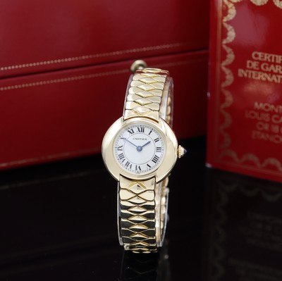 27044022a - CARTIER Paris seltene Damenarmbanduhr Vendome in GG 750/000 Referenz 8157907, quarz, 2- ...