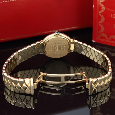 27044022g - CARTIER Paris seltene Damenarmbanduhr Vendome in GG 750/000 Referenz 8157907, quarz, 2- ...