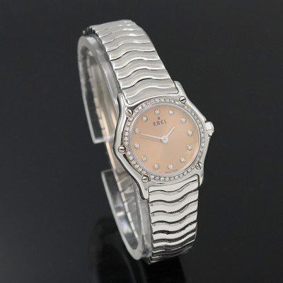 27044023d - EBEL Damenarmbanduhr Classic Sport Lady Referenz 9157112, quarz. Edelstahlgeh. inkl. ...