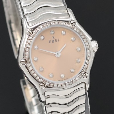 27044023e - EBEL Damenarmbanduhr Classic Sport Lady Referenz 9157112, quarz. Edelstahlgeh. inkl. ...