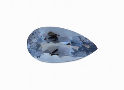 Image Loser Aquamarin, facett. Tropfen, ca. 42.31 ct, ca. 34.18 x 17.38 x 13.01 mm, ...