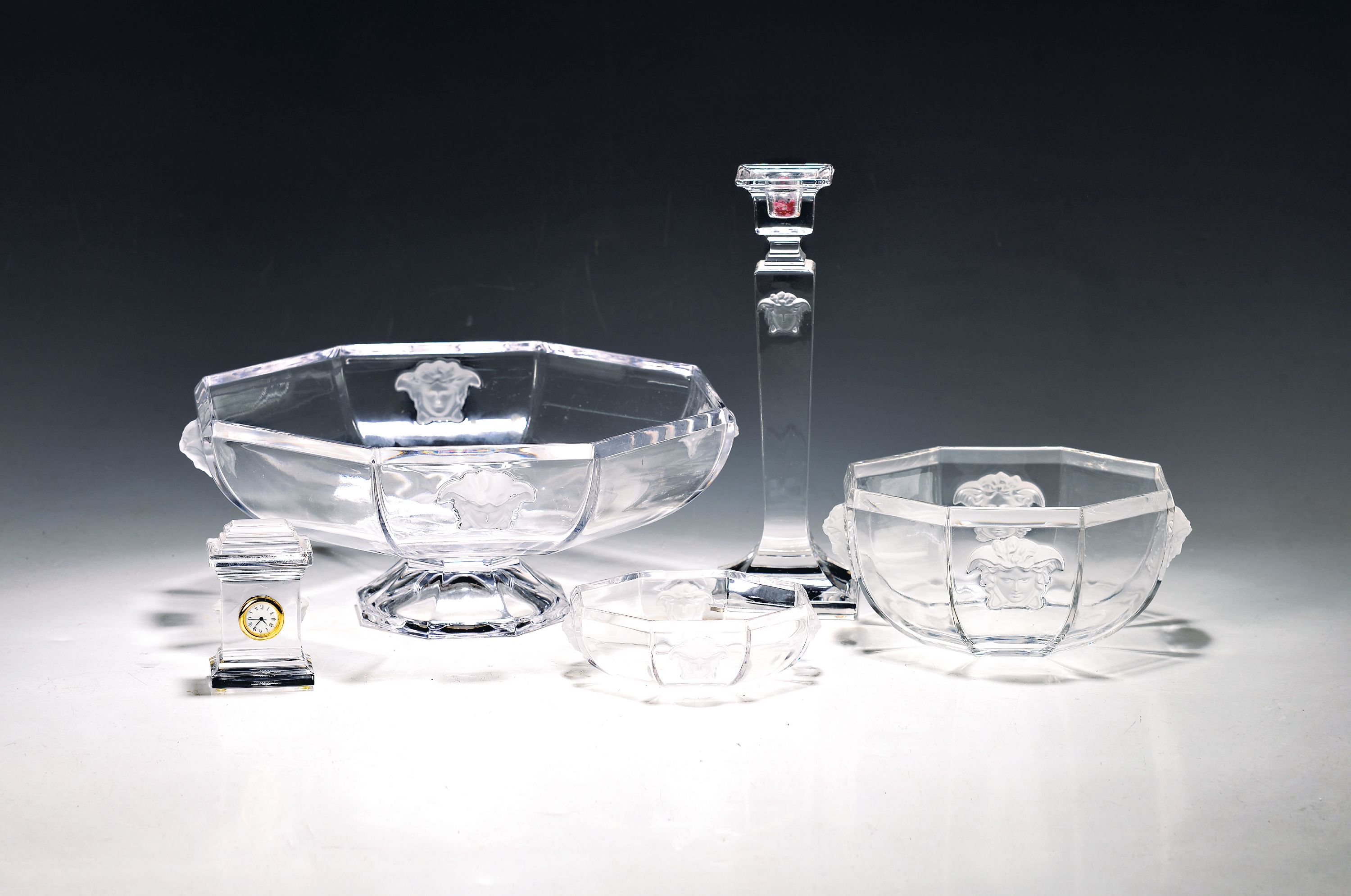 Image 27044747 - Kompottservice und Beiteile, Rosenthal, Modell Medusa, Glas, Entwurf Gianni Versace, ...