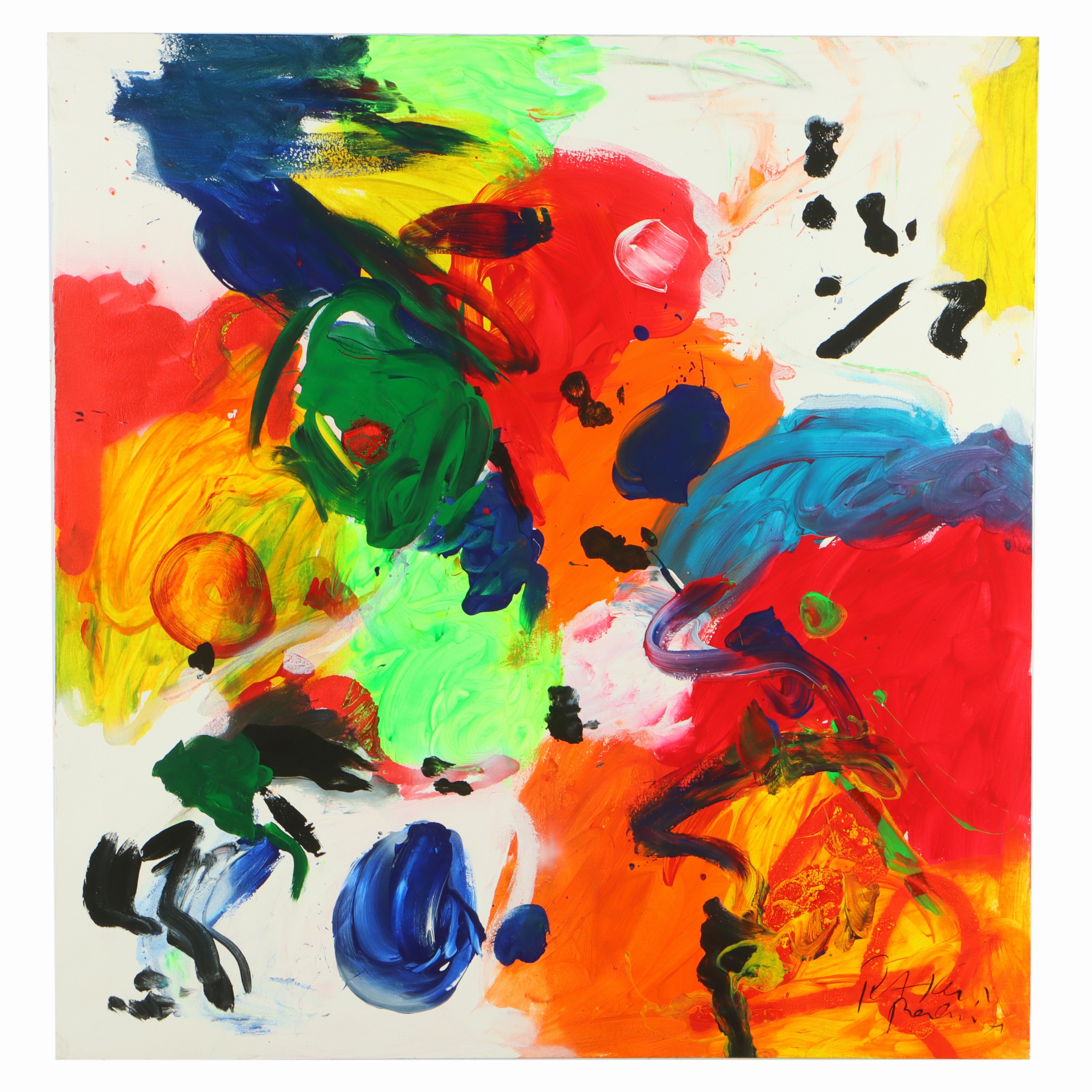 Image 27044755 - Peter Robert Keil, 2001, Berlin, ohne Titel, ca. 105x100 cm, signiert u. datiert, ...