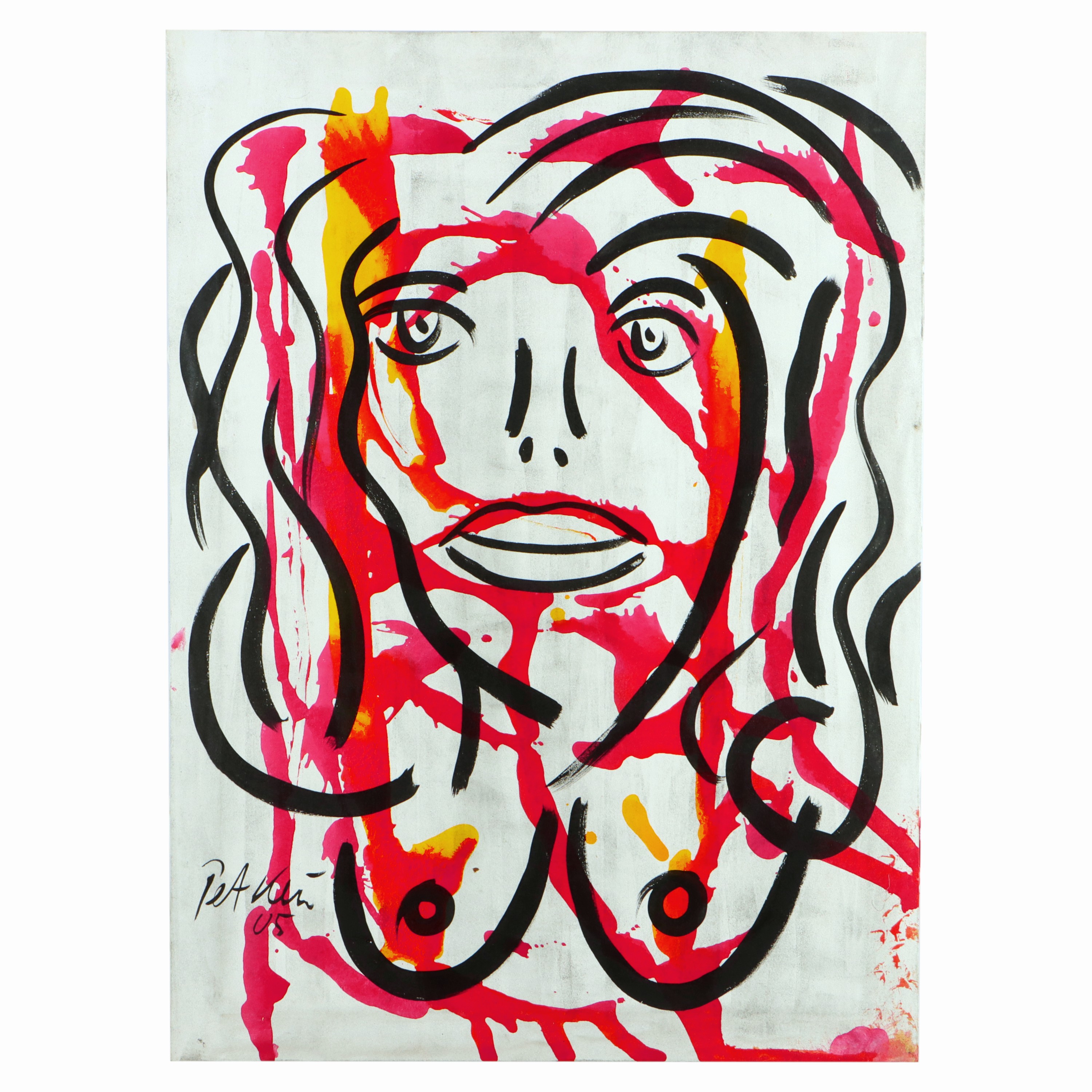 Image 27044783 - Peter Robert Keil, 2005, Berlin, Rückseite mit Titel: ´Steffi Graf´, ca. 95x70 cm, ...