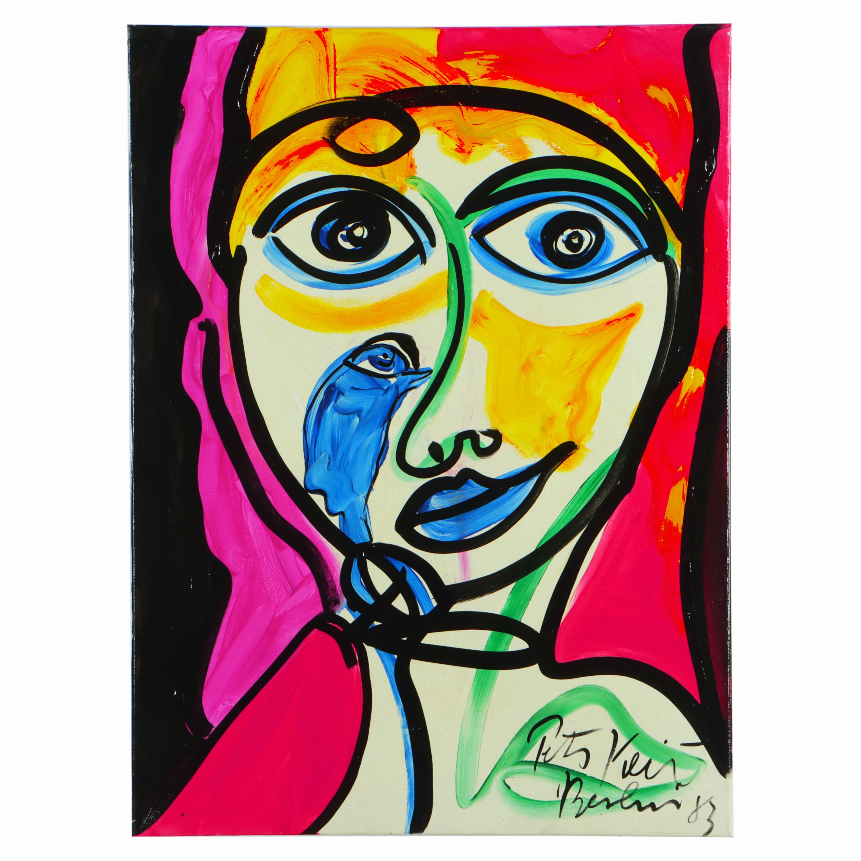 Image 27044786 - Peter Robert Keil, 1983, Berlin, ohne Titel, ca. 78x58 cm, signiert u. datiert, ...