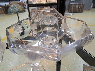 27044747e - Kompottservice und Beiteile, Rosenthal, Modell Medusa, Glas, Entwurf Gianni Versace, ...