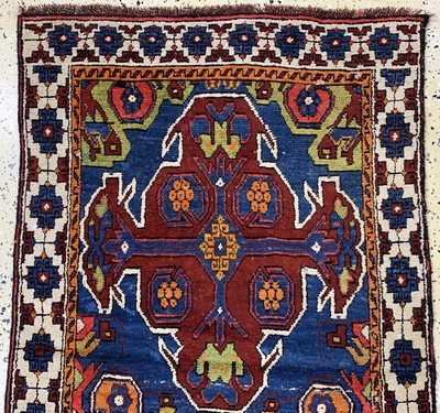 27044751a - Bergama antik, Türkei, um 1900, Wolle auf Wolle, ca. 163 x 92 cm, EHZ: 2, ...