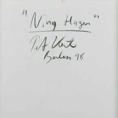 27044775a - Peter Robert Keil, 1998, Berlin, Rückseite mit Titel: ´Nina Hagen´, ca. 95x70 cm, ...