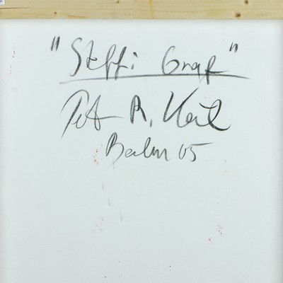 27044783a - Peter Robert Keil, 2005, Berlin, Rückseite mit Titel: ´Steffi Graf´, ca. 95x70 cm, ...