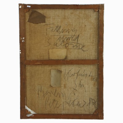 27044784a - Peter Robert Keil, 1982, Berlin, Rückseite mit Titel: ´Fetting und Salome´, ca. 87x63 ...