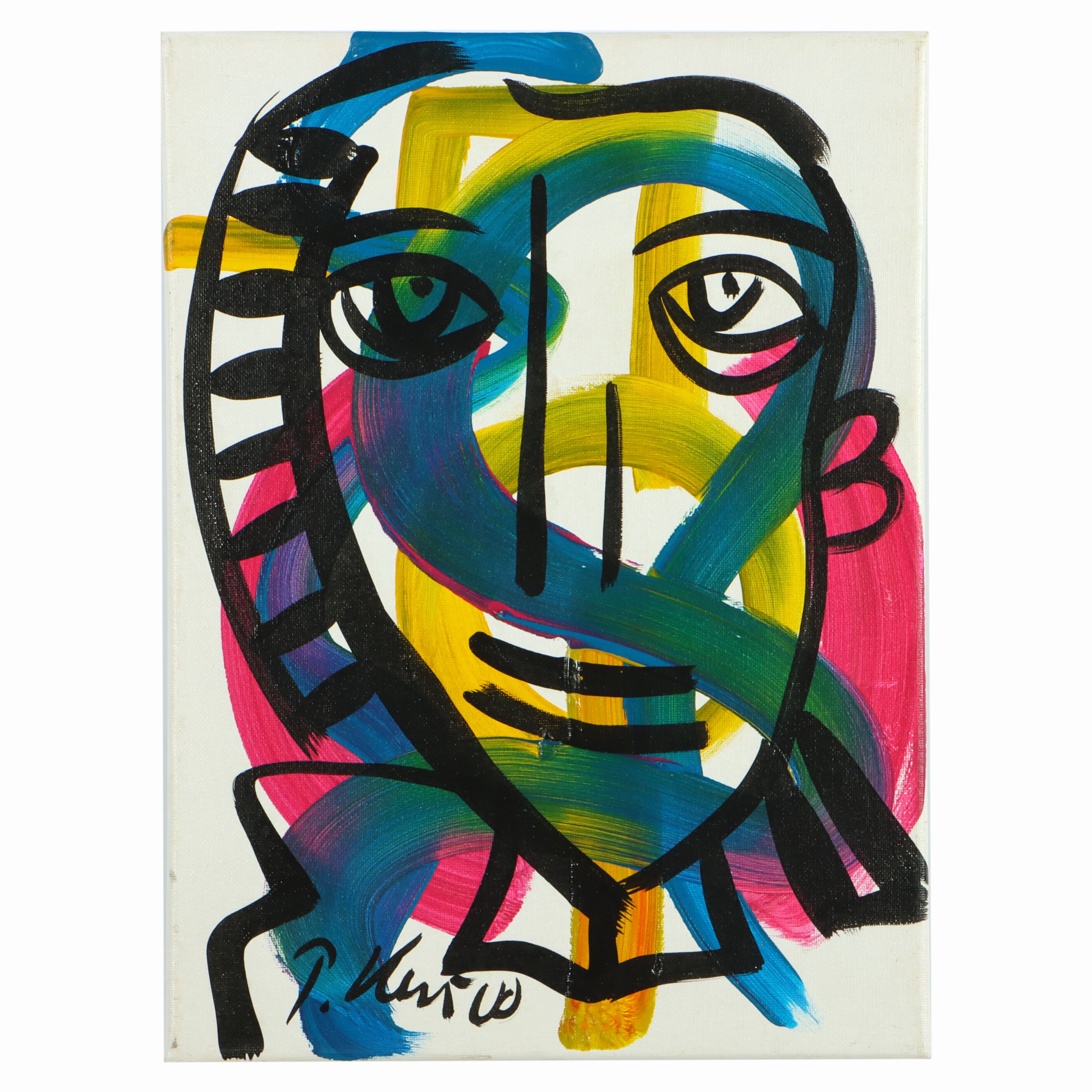 Image 27044817 - Peter Robert Keil, 2000, Berlin, Rückseite mit Titel: ´La Femme´, ca. 40x30 cm, ...