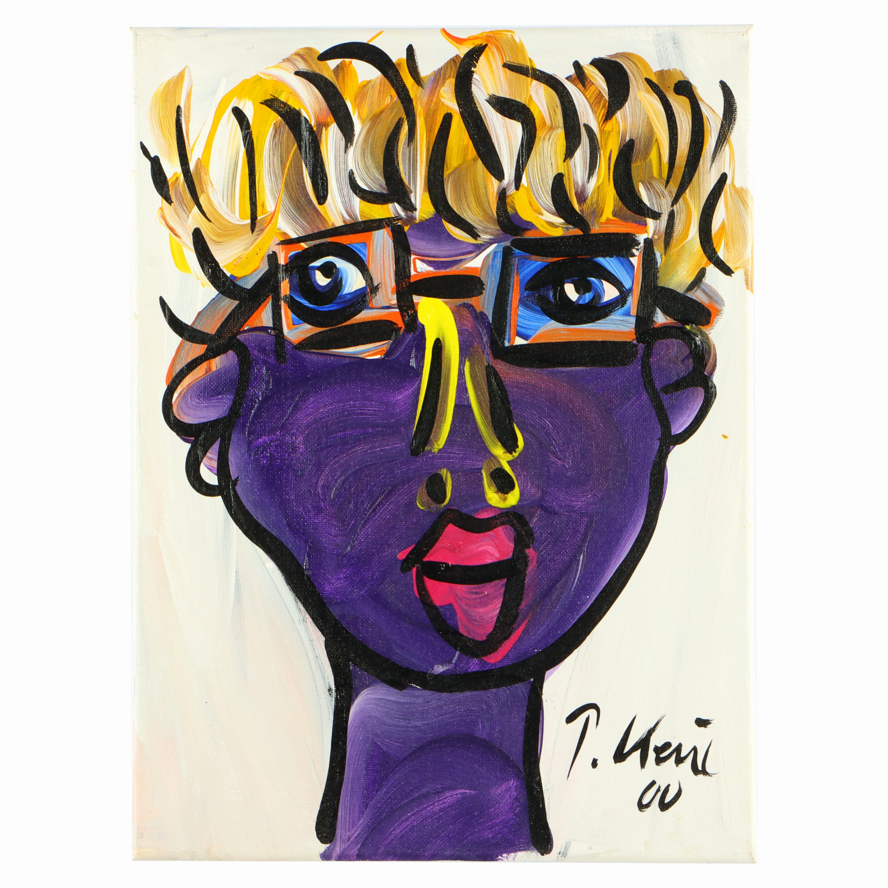 Image 27044822 - Peter Robert Keil, 2000, Berlin, Rückseite mit Titel: ´Andy Warhol´, ca. 40x30 cm, ...