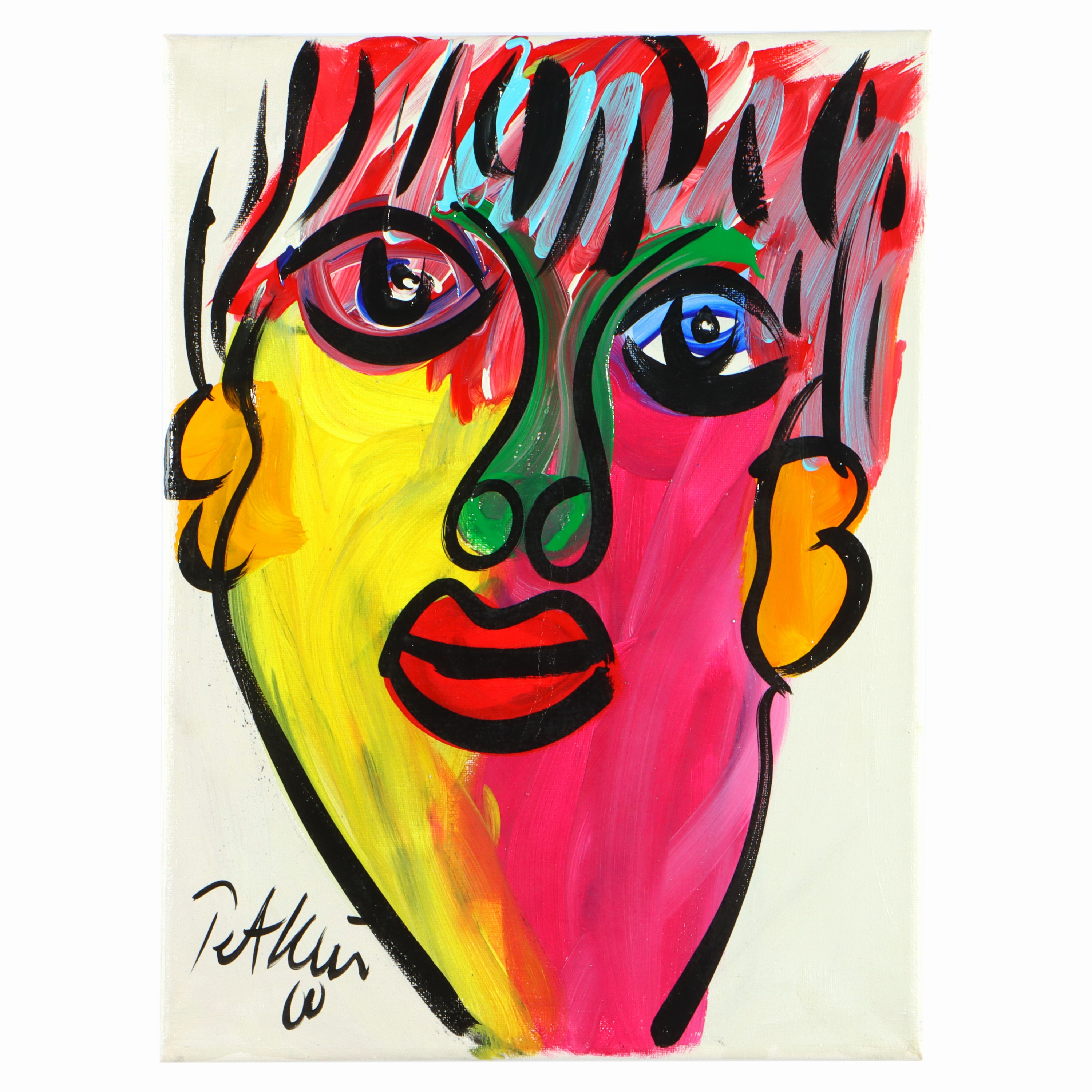 Image 27044824 - Peter Robert Keil, 2000, Berlin, Rückseite mit Titel: ´Berliner Junge´, ca. 40x30 cm, ...