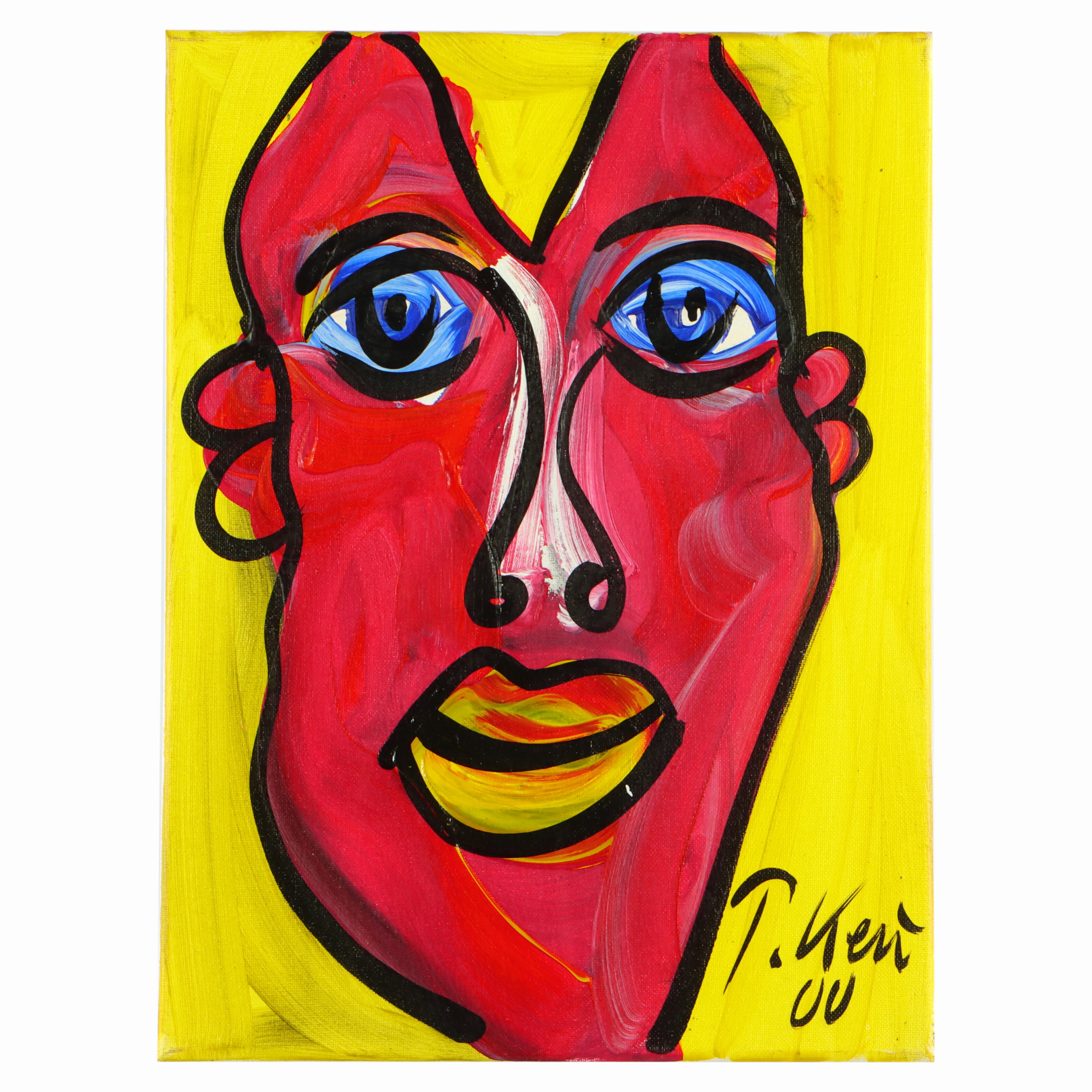 Image 27044829 - Peter Robert Keil, 2000, Berlin, Rückseite mit Titel: ´Mephisto´, ca. 40x30 cm, ...