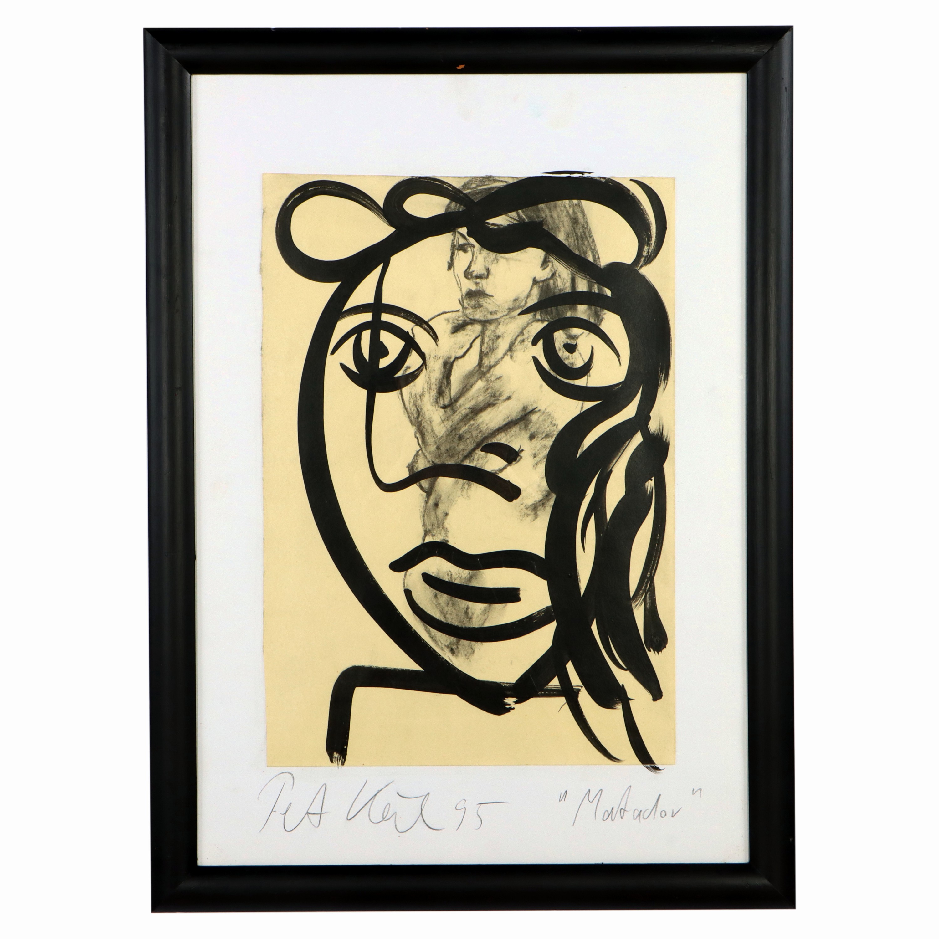 Image 27044850 - Peter Robert Keil, 1995, Titel: ´Matador´, ca. 68x48 cm, signiert u. datiert, Gouache ...