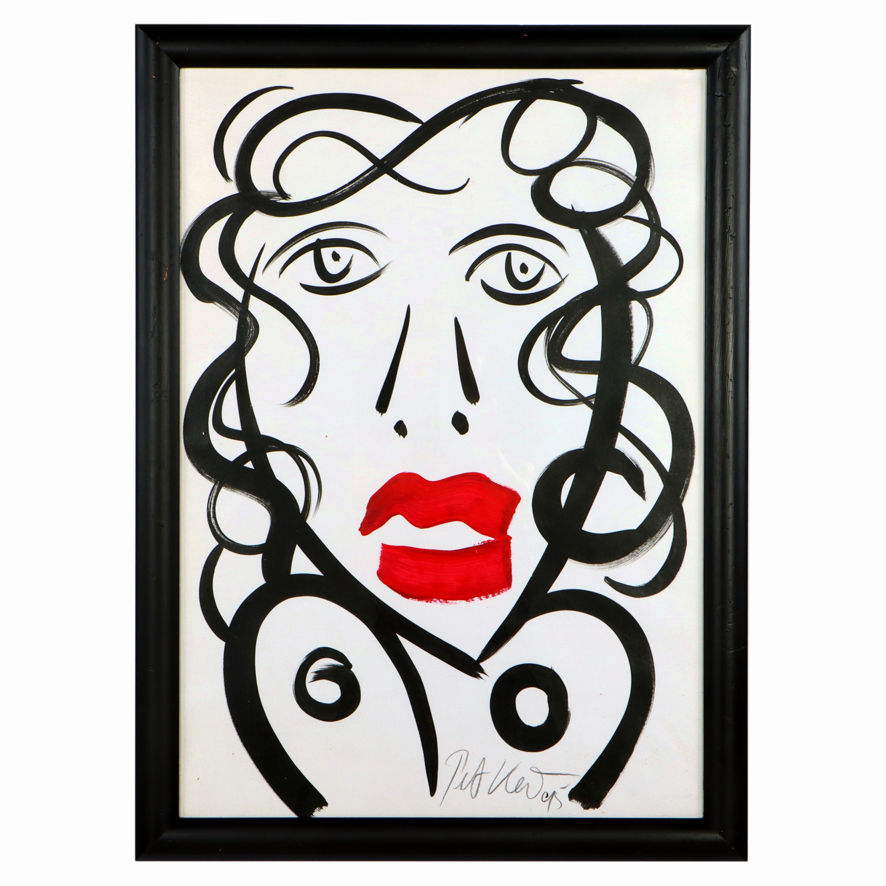 Image 27044851 - Peter Robert Keil, 1995, ohne Titel, ca. 68x48 cm, signiert u. datiert, Gouache auf ...