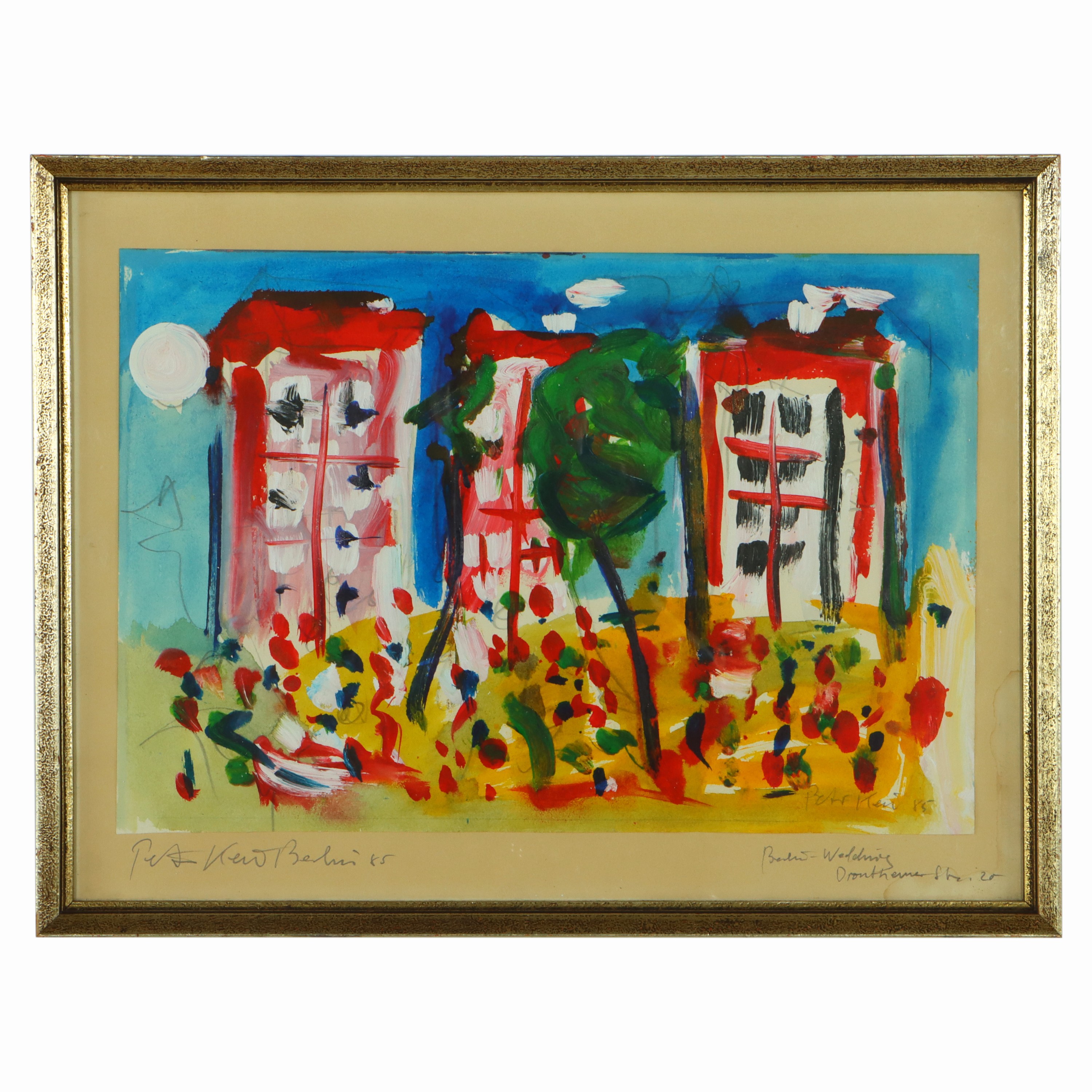 Image 27044863 - Peter Robert Keil, 1985, Berlin, Titel: ´Berlin-Wedding Drontheimer Str. 20´, ca. 36x47 ...