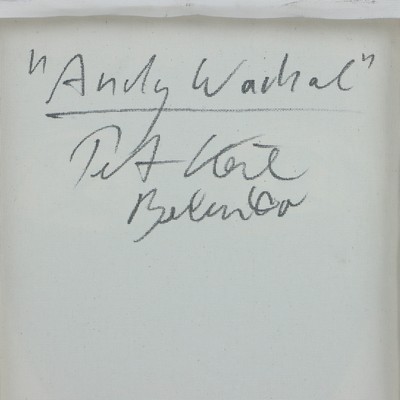 27044822a - Peter Robert Keil, 2000, Berlin, Rückseite mit Titel: ´Andy Warhol´, ca. 40x30 cm, ...