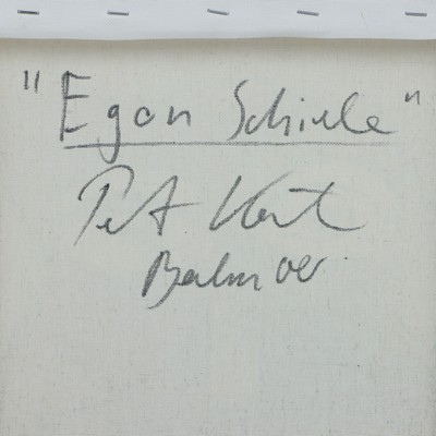 27044826a - Peter Robert Keil, 2000, Berlin, Rückseite mit Titel: ´Egon Schiele´, ca. 40x30 cm, ...