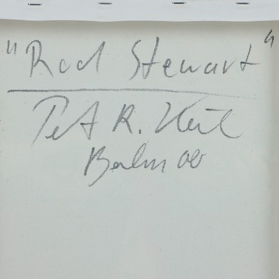 27044827a - Peter Robert Keil, 2000, Berlin, Rückseite mit Titel: ´Rod Stewart´, ca. 40x30 cm, ...