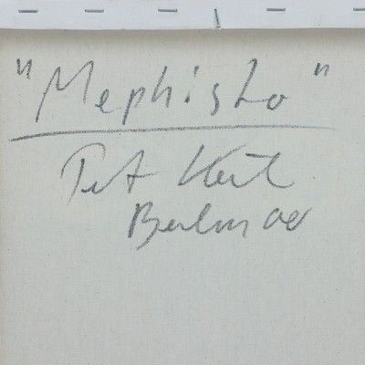 27044829a - Peter Robert Keil, 2000, Berlin, Rückseite mit Titel: ´Mephisto´, ca. 40x30 cm, ...