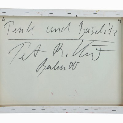 27044835a - Peter Robert Keil, 2000, Berlin, Rückseite mit Titel: ´Penk und Baselitz´, ca. 30x40 ...